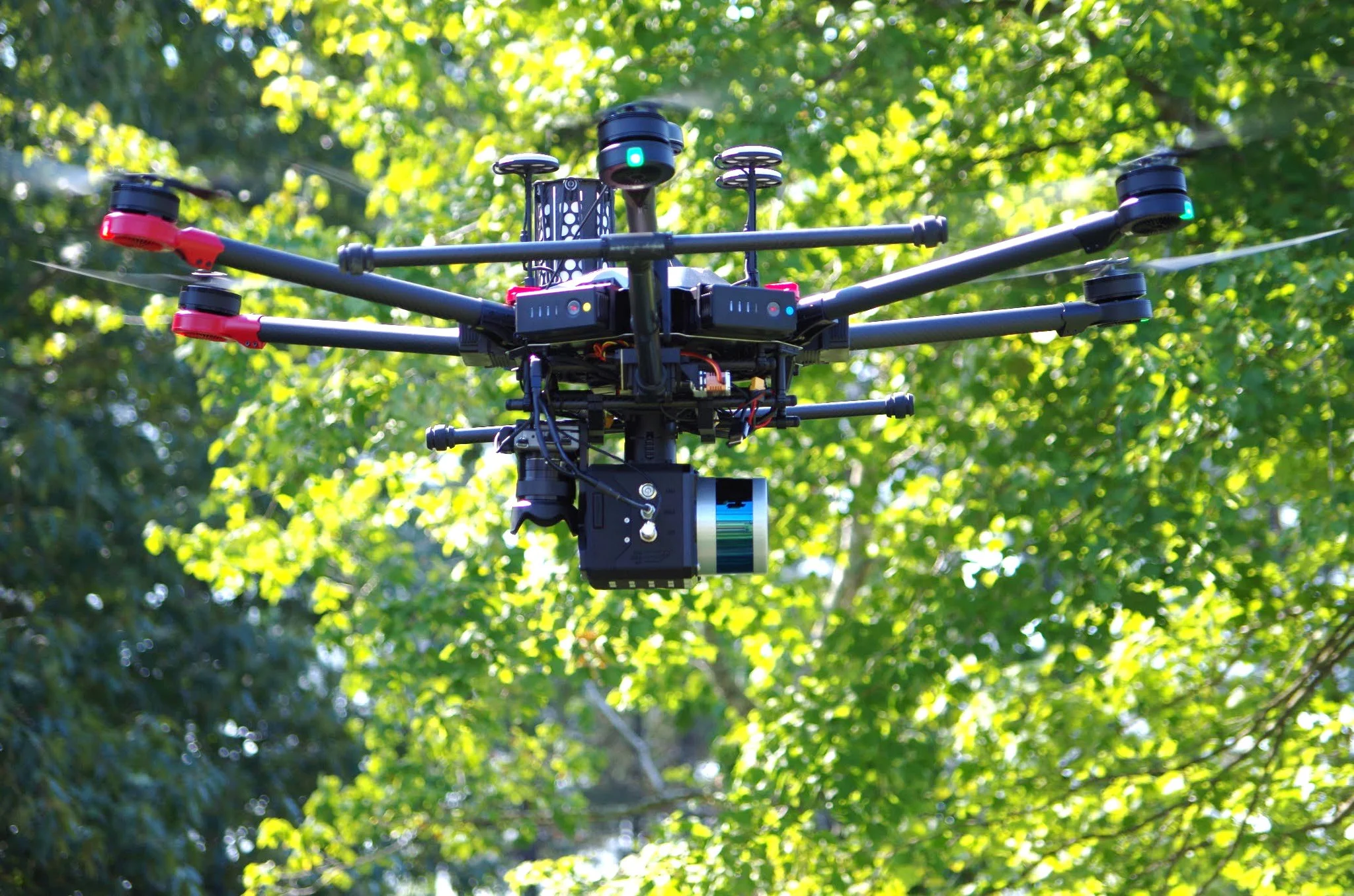 Surveyor 32 LiDAR system configured beneath an industrial UAV